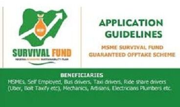 National MSMEs Survival Fund | Survivalfund.gov.ng