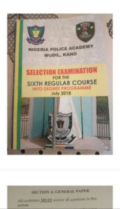  Free Nigeria Police Academy entrance examination Past Questions PDF Download