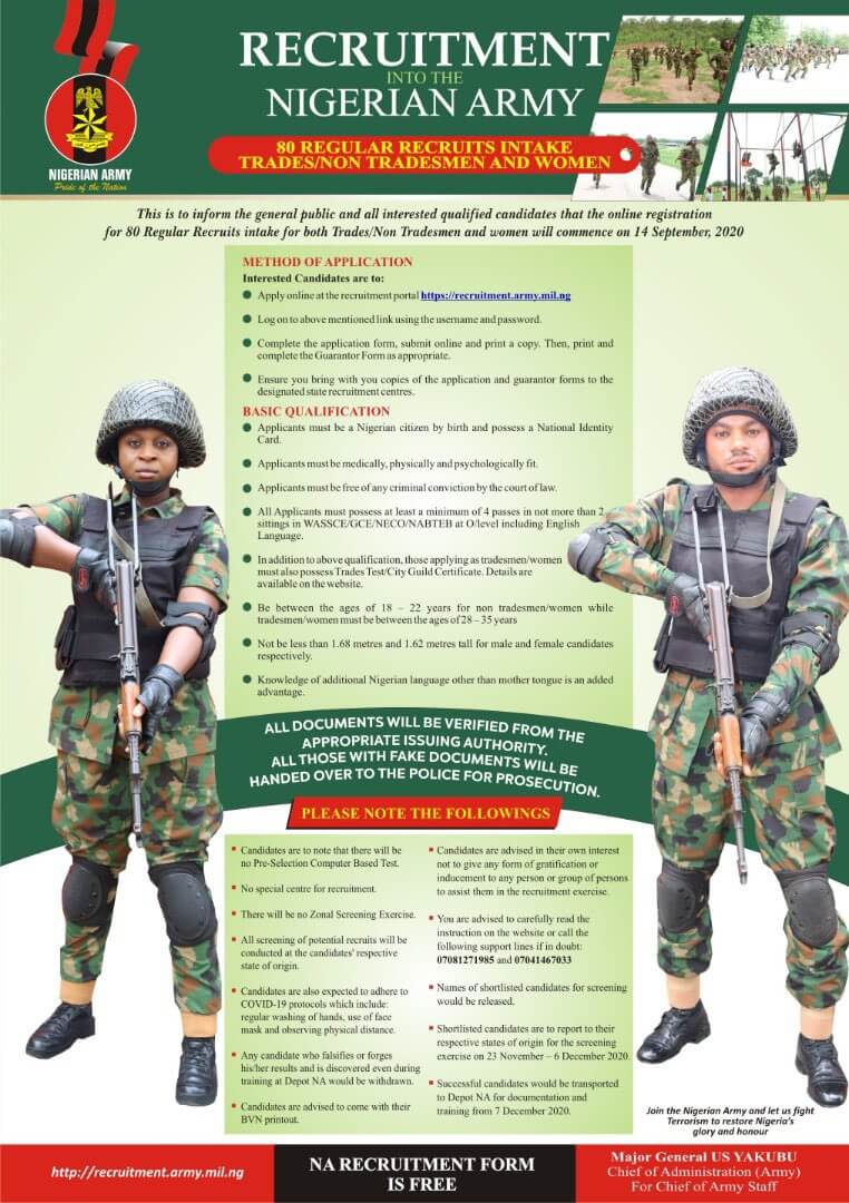 Nigerian Army 85RRI Names