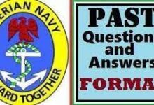 Nigerian Navy Past Questions and Answers 2022/2023 download it now